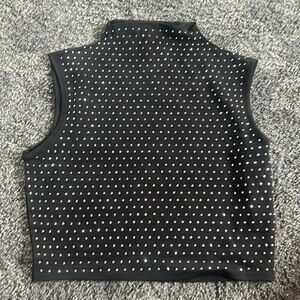 KIWI high neck crop top with sparkles (L)